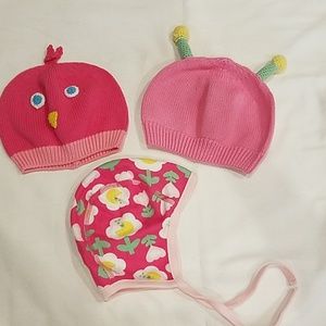 Hanna Andersson baby girl hats